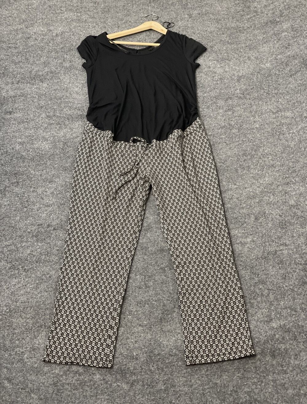 Bonprix Jumpsuit Womens Small Romper Bodysuit Stretch Short Sleeve N278